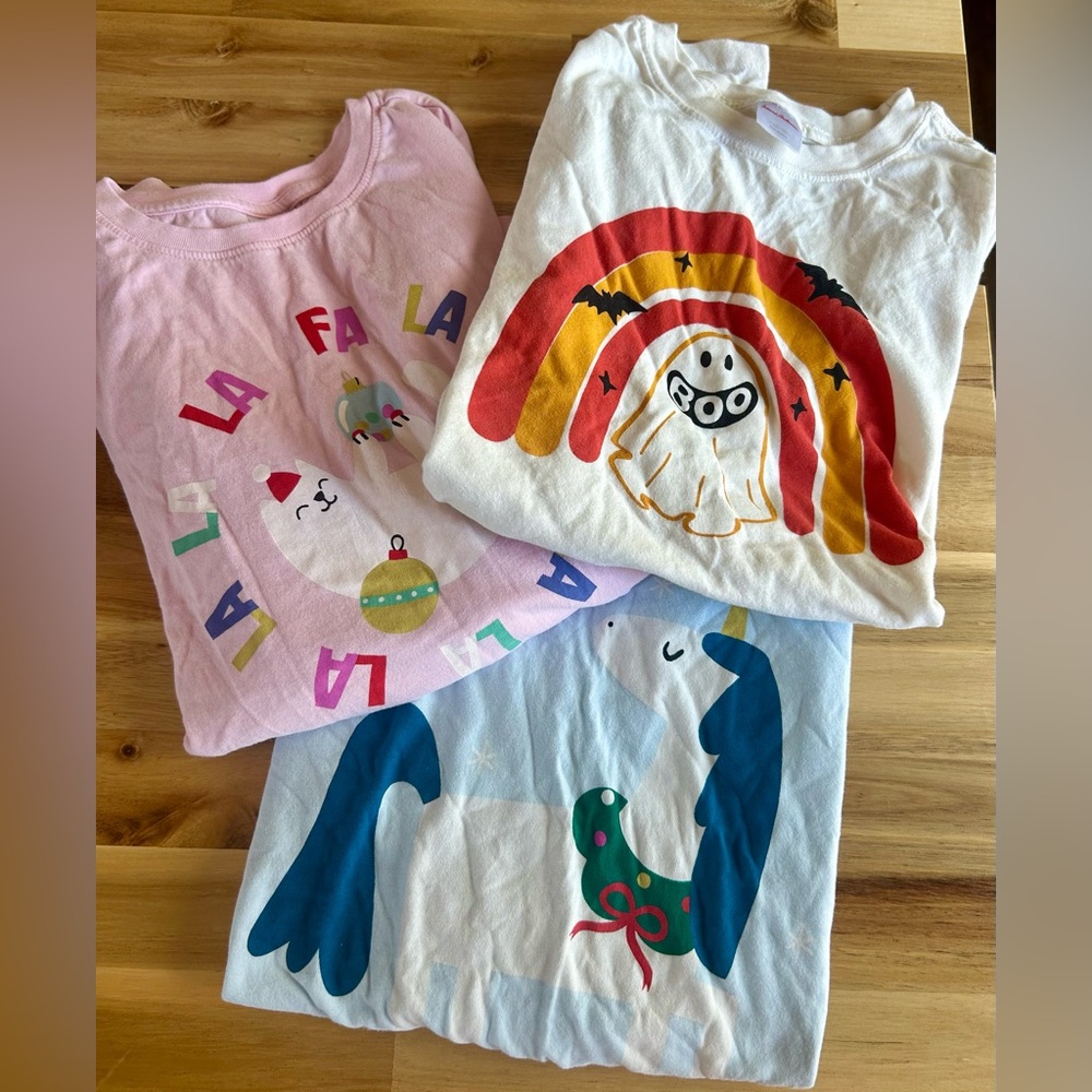 Colorful Graphic T-Shirts Set